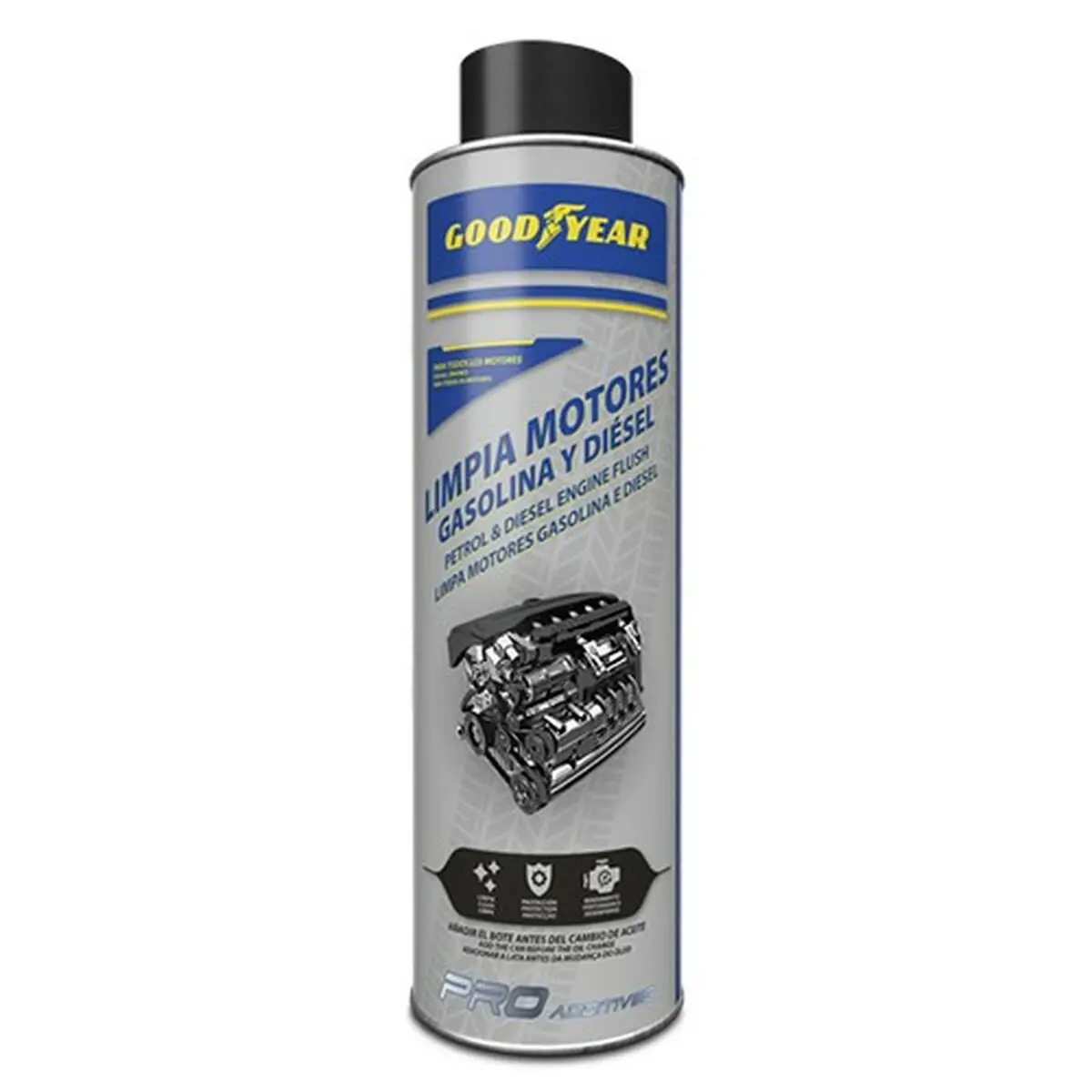 Agente De Limpeza Para Motores Goodyear Gasolina Diesel 300 Ml 1