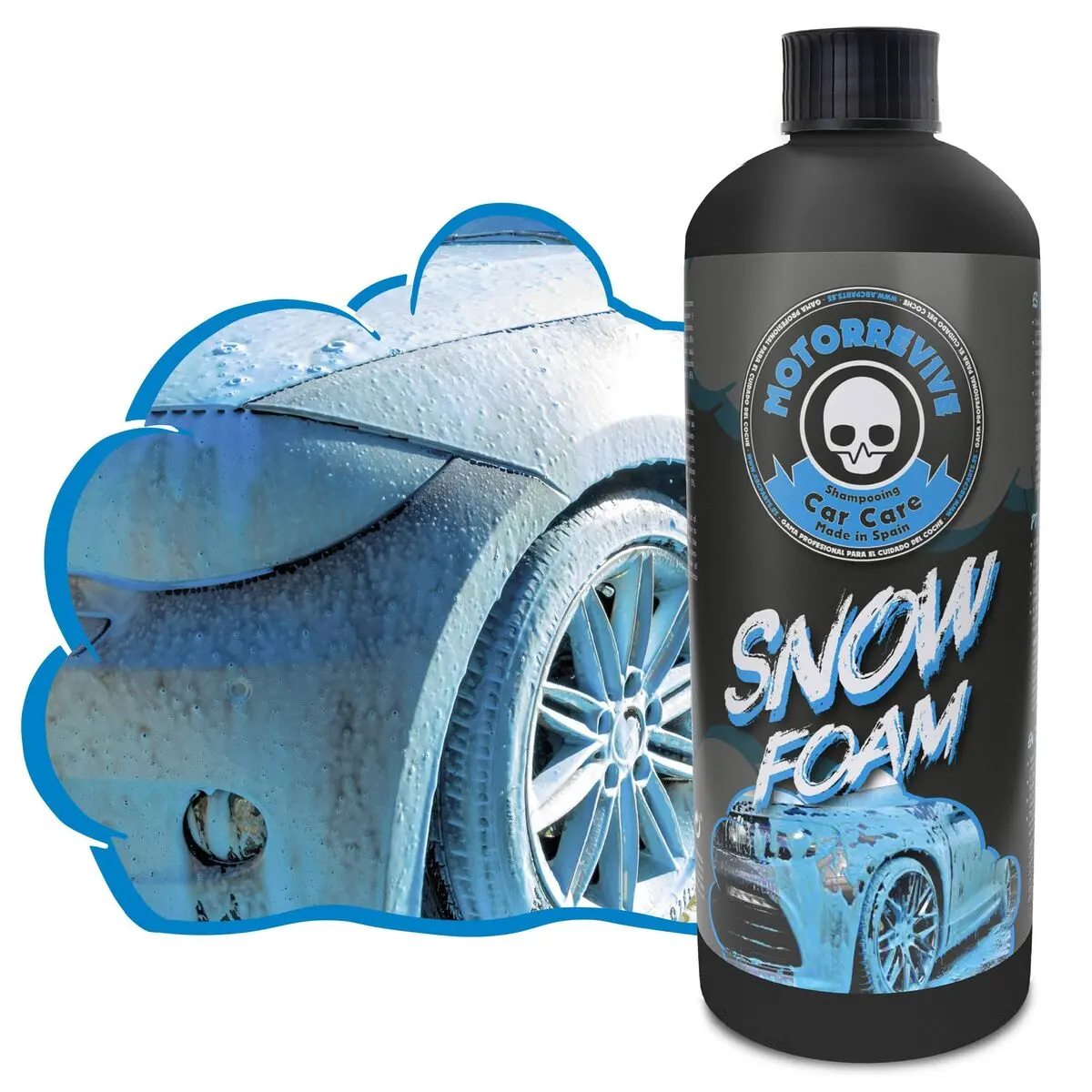 Detergente Para Automóvel Motorrevive Snow Foam Azul Concentrado 500 Ml 1