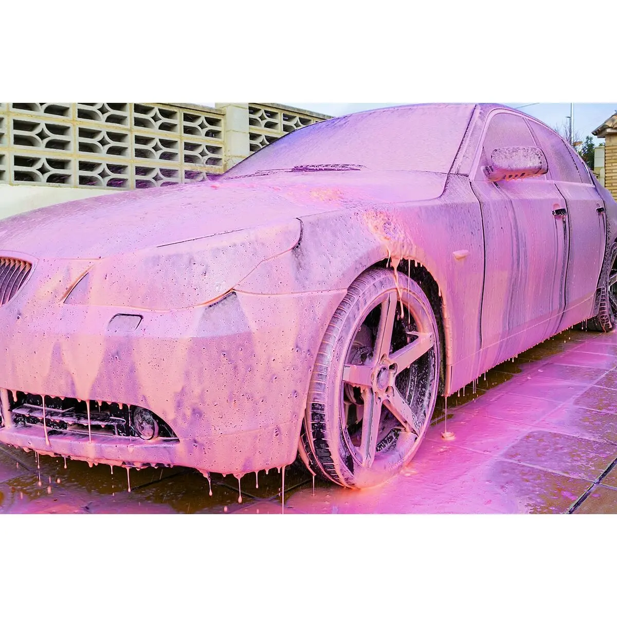 Detergente Para Automóvel Motorrevive Snow Foam Concentrado 500 Ml Cor De Rosa 2