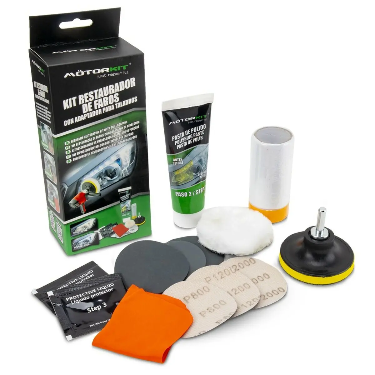 Restaurador De Faróis Motorkit Mot1005 Berbequim 1