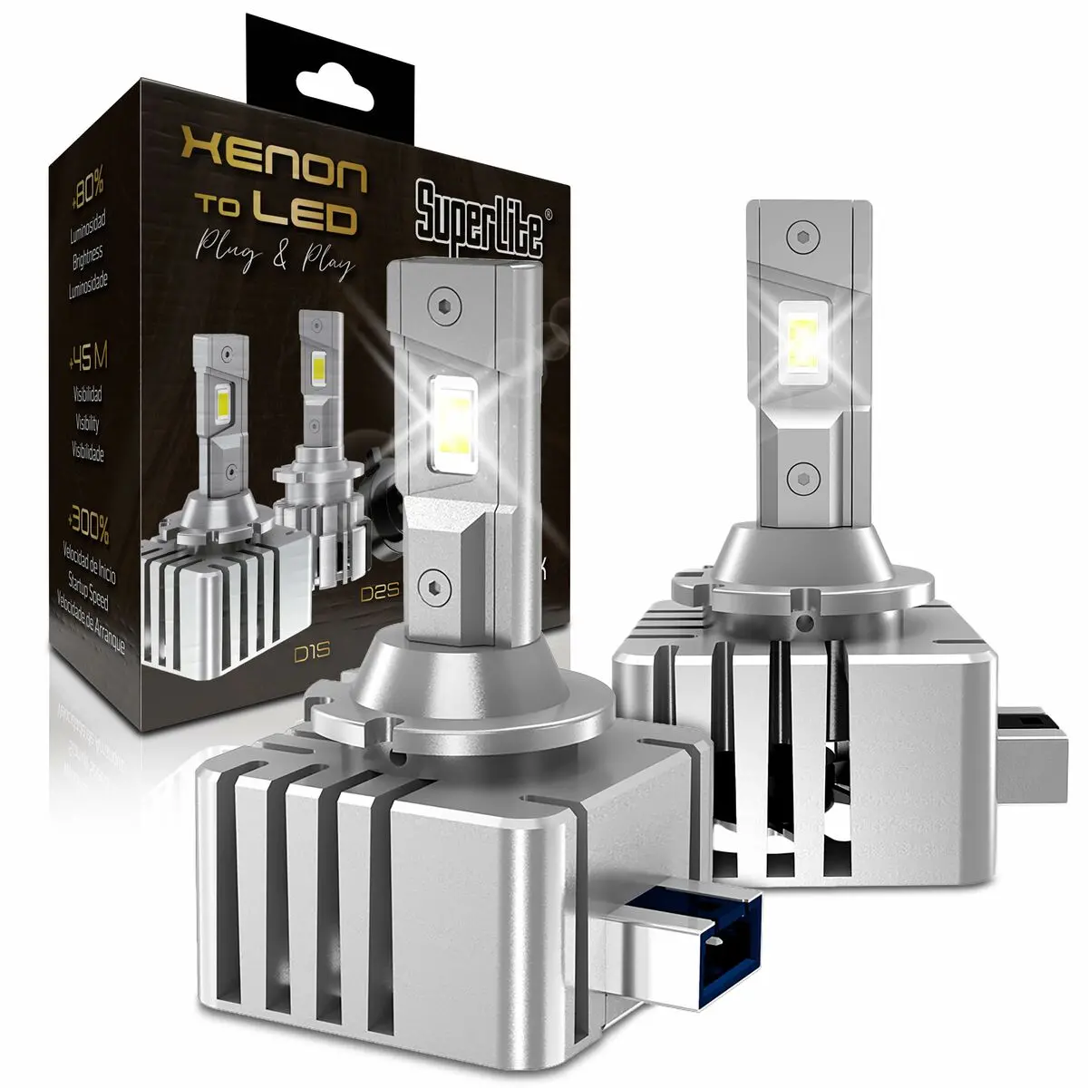 Kit De Conversão Xénon Led Superlite Gold D1s 9000 K 45 W 1