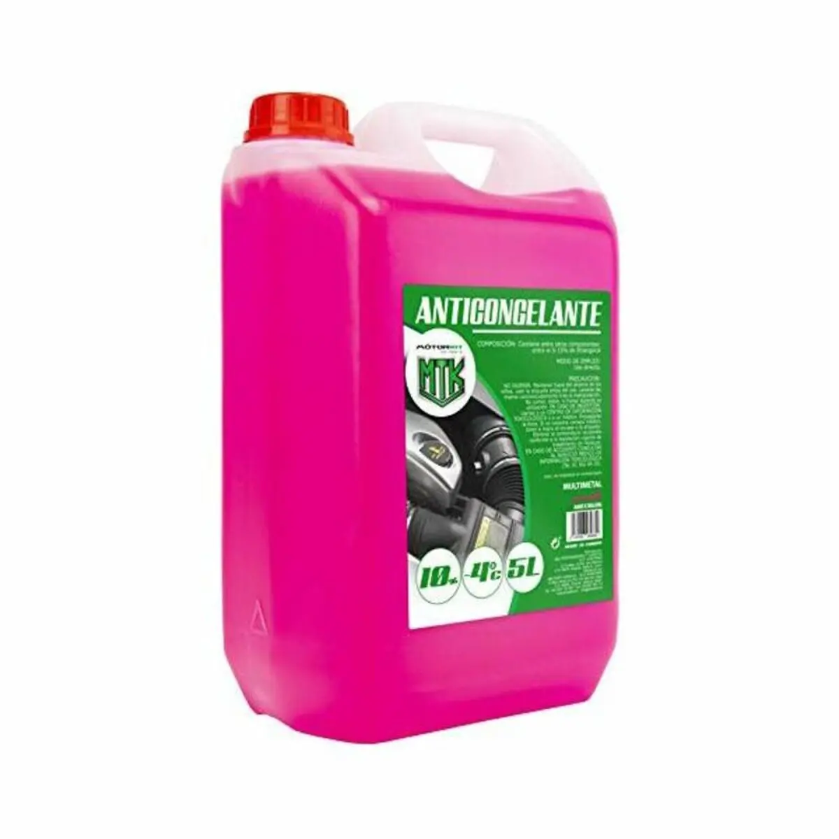 Anticongelante Motorkit -4º 10% Cor De Rosa (5 L) 1