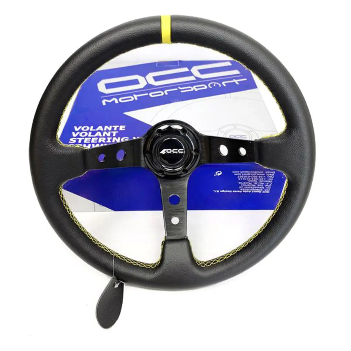 Volante Occ Track, Preto/Pele 1