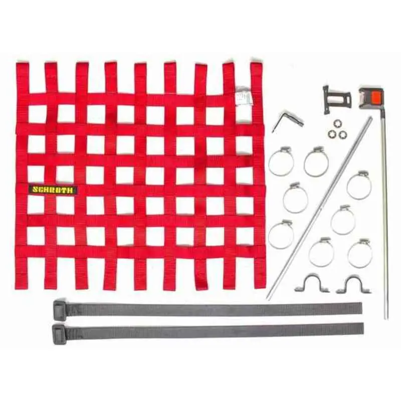 Rede De Janelas Schroth Racing Vermelho 1