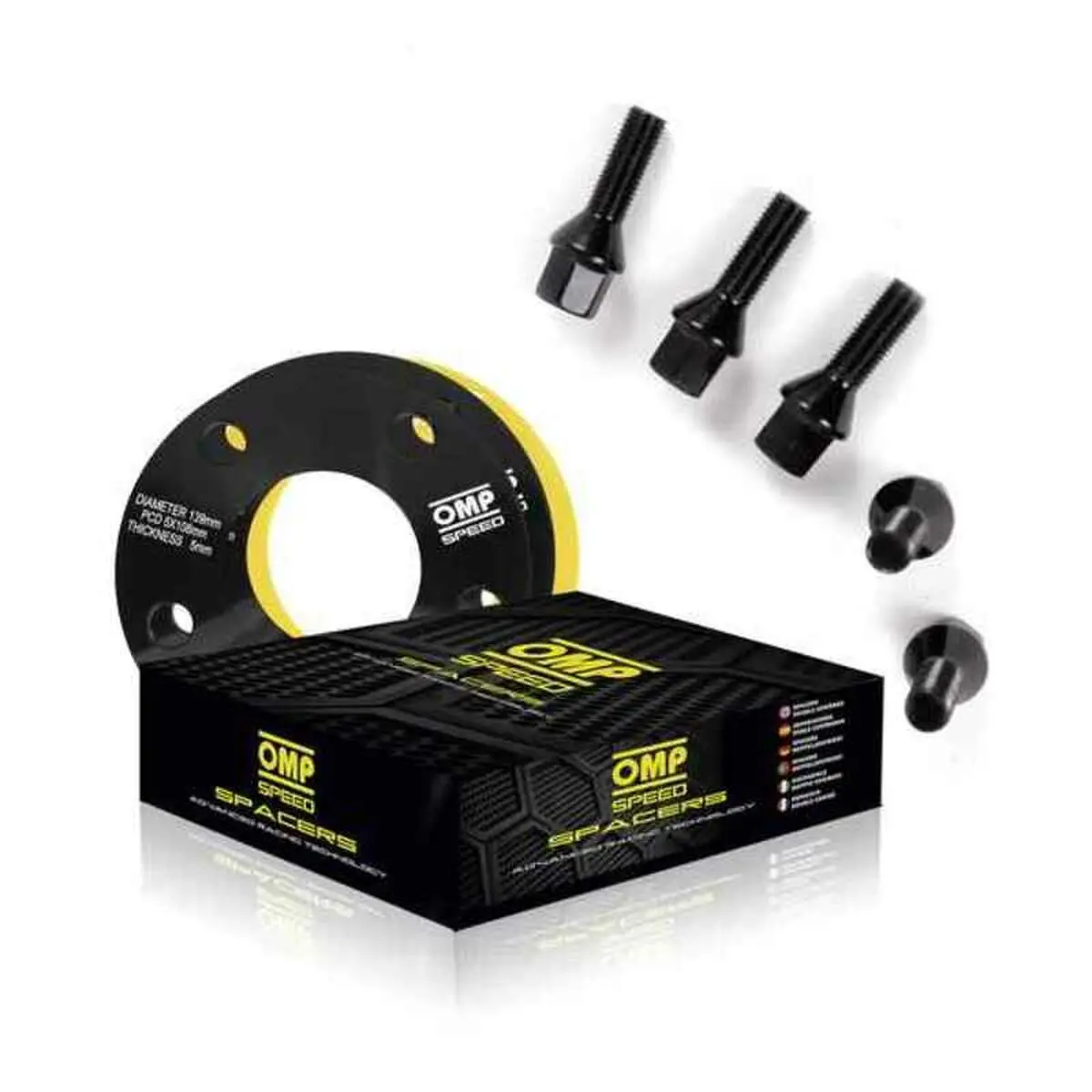 Espaçadores Omp Omps08611501 5 X 110 65,1 M14 X 1,5 + M12 X 1,25 15 Mm 1