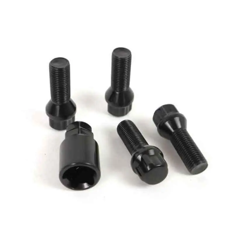 Parafusos Anti-Roubo Omp Omps09811201 M12 X 1,25 4 Uds Preto 1