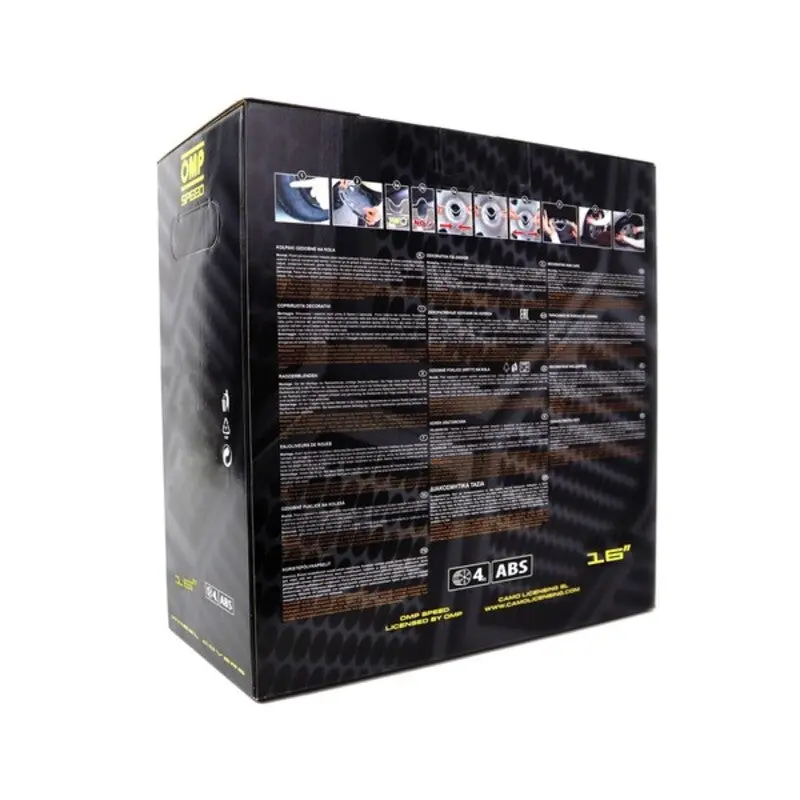 Tampões Omp Magnum Speed Preto 16" (4 Uds) 1
