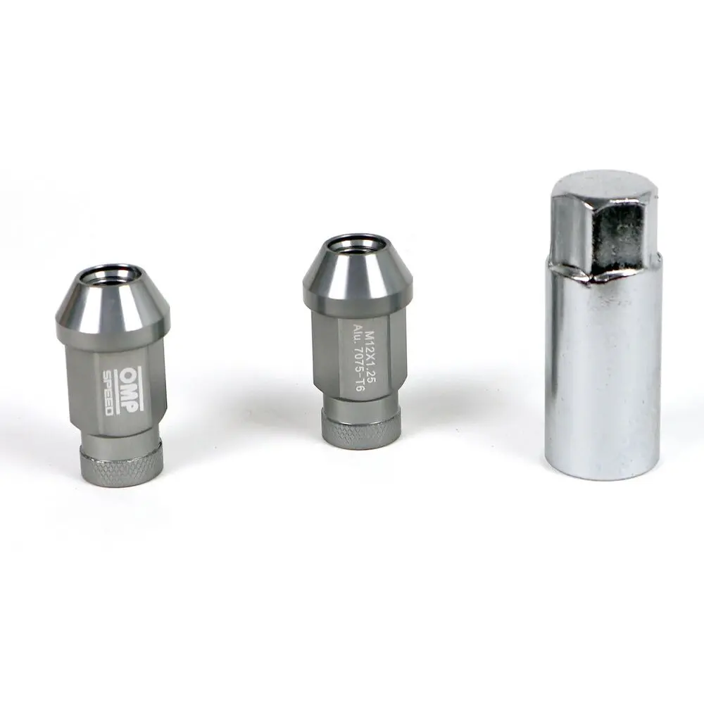 Set Porcas Omp Antracite 40 Mm 20 Uds M12 X 1,50 1