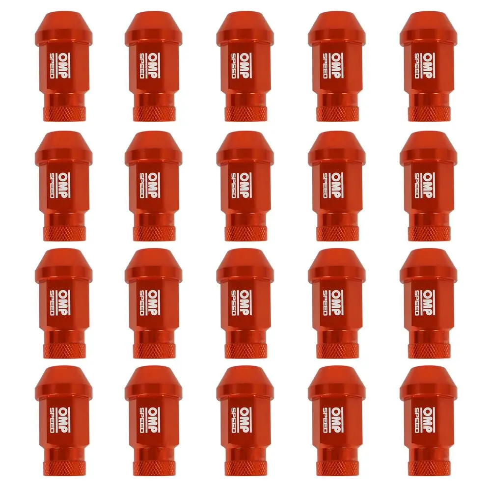 Set Porcas Omp Laranja 40 Mm 20 Pcs M12 X 1,50 2