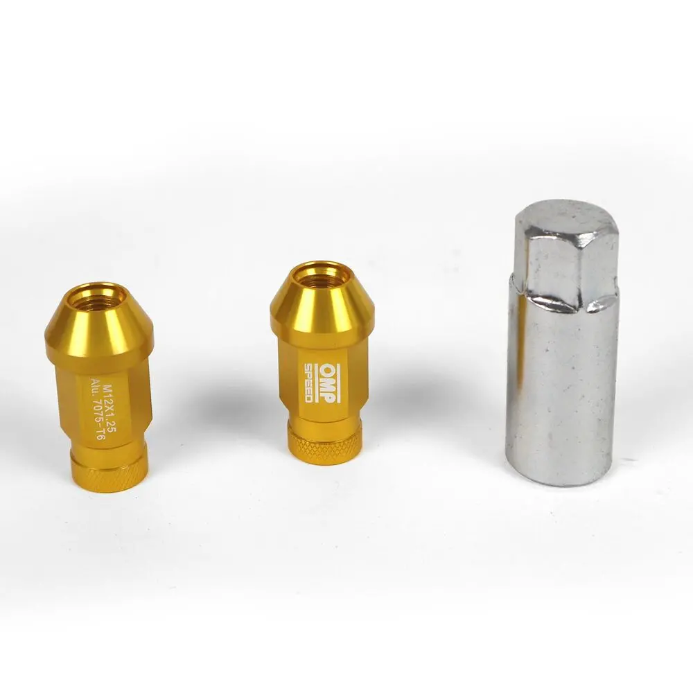Set Porcas Omp Ouro 40 Mm 20 Uds M12 X 1,50 1