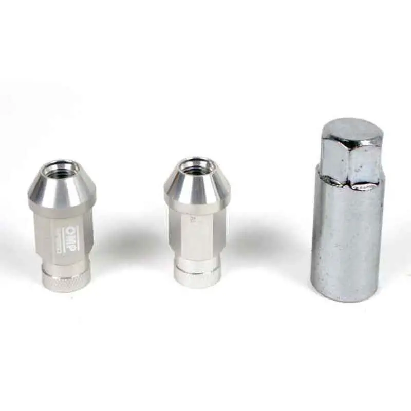 Set Porcas Omp 7075 40 Mm M12 X 1,50 20 Uds Prata 1