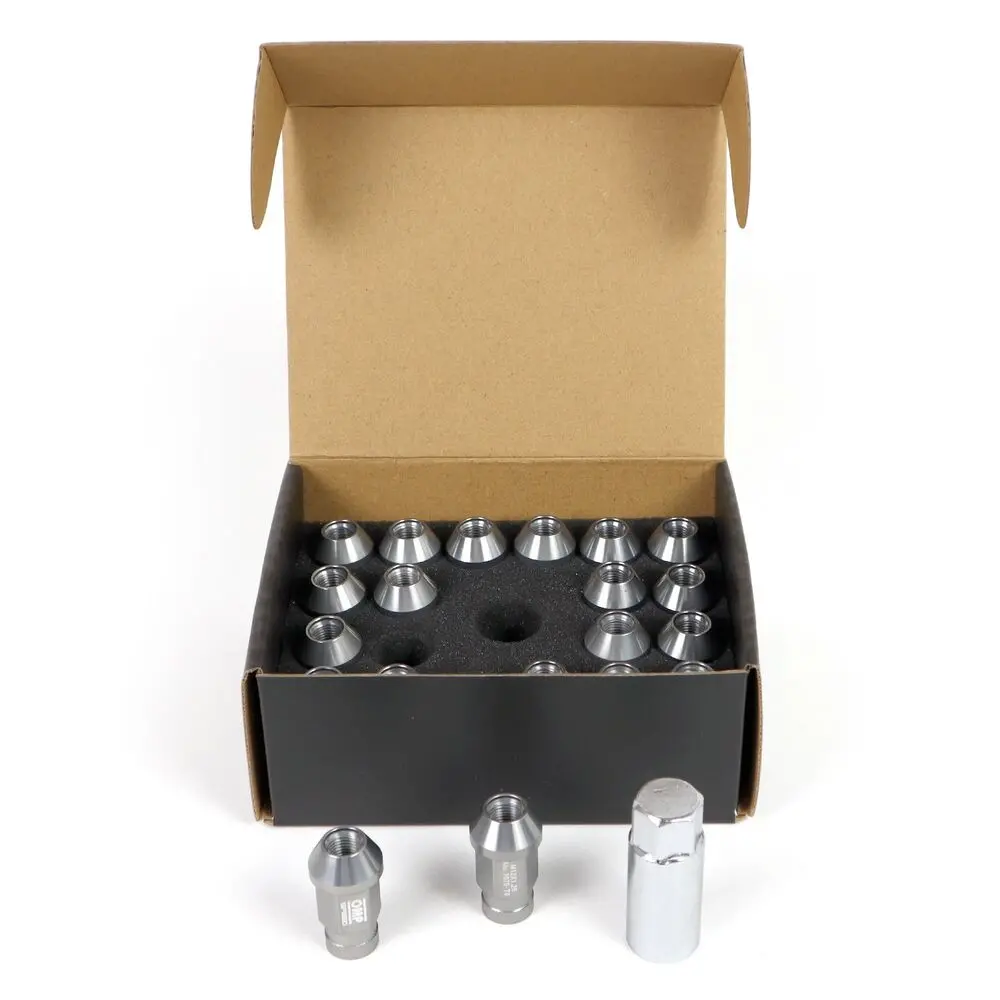 Set Porcas Omp 7075 40 Mm M14 X 1,50 20 Uds Antracite 2