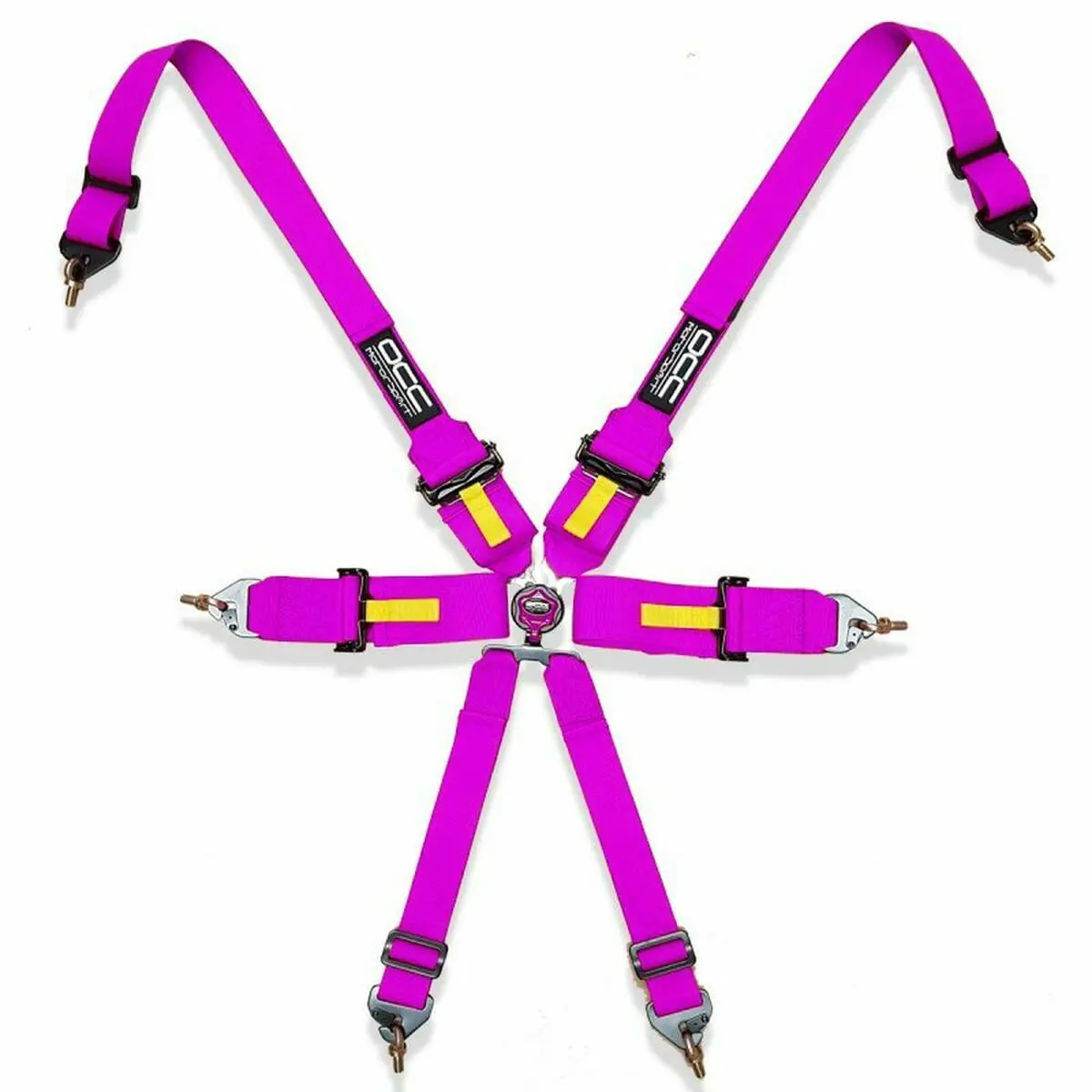 Arnês Com 6 Pontos De Fixação Occ Motorsport Cor De Rosa 1