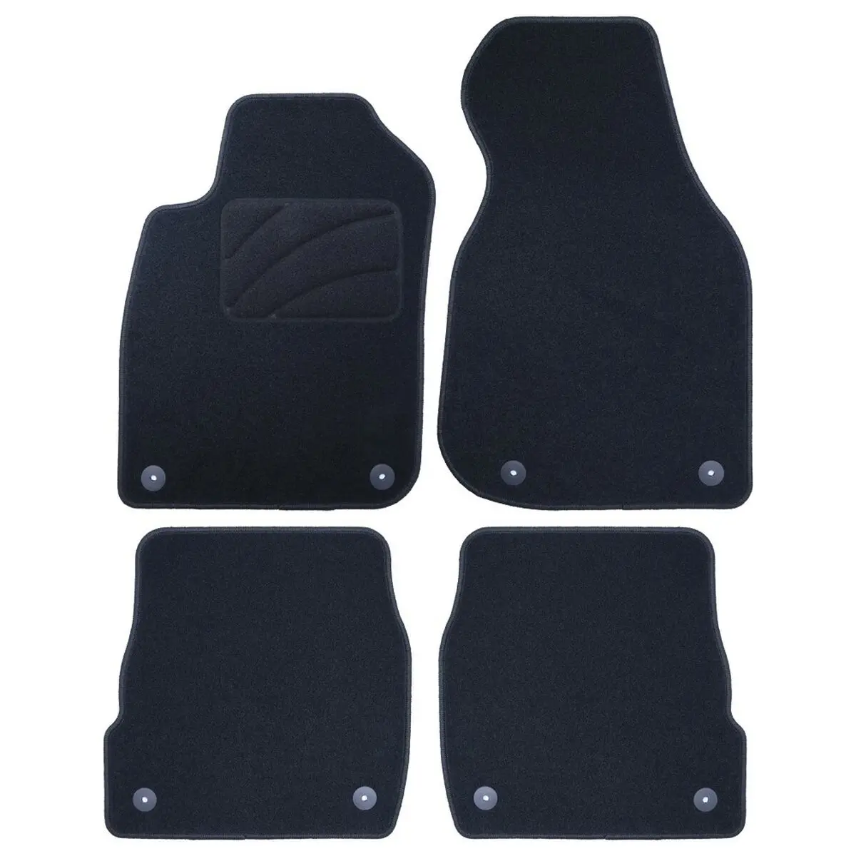 Conjunto De Tapetes De Carro Occ Motorsport Occd0024 5 Peças 1