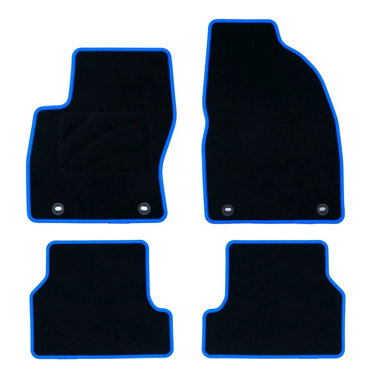 Conjunto De Tapetes De Carro Occ Motorsport Occfd0018bl Azul 5 Peças 1