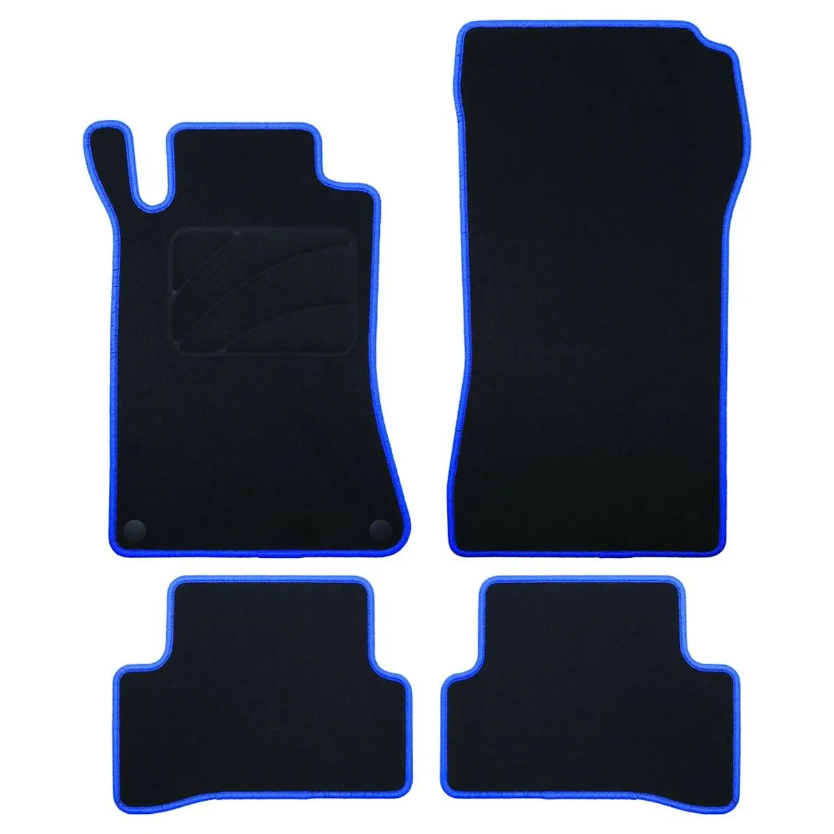Conjunto De Tapetes De Carro Occ Motorsport Occmc0058bl Preto Mercedes W203 Clase C Sedan-Clc 5 Peças 1