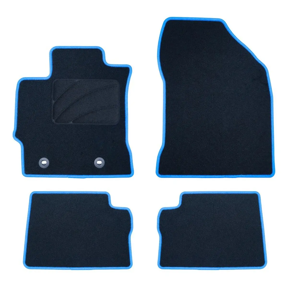 Conjunto De Tapetes De Carro Occ Motorsport Occty0002bl Azul 5 Peças 1