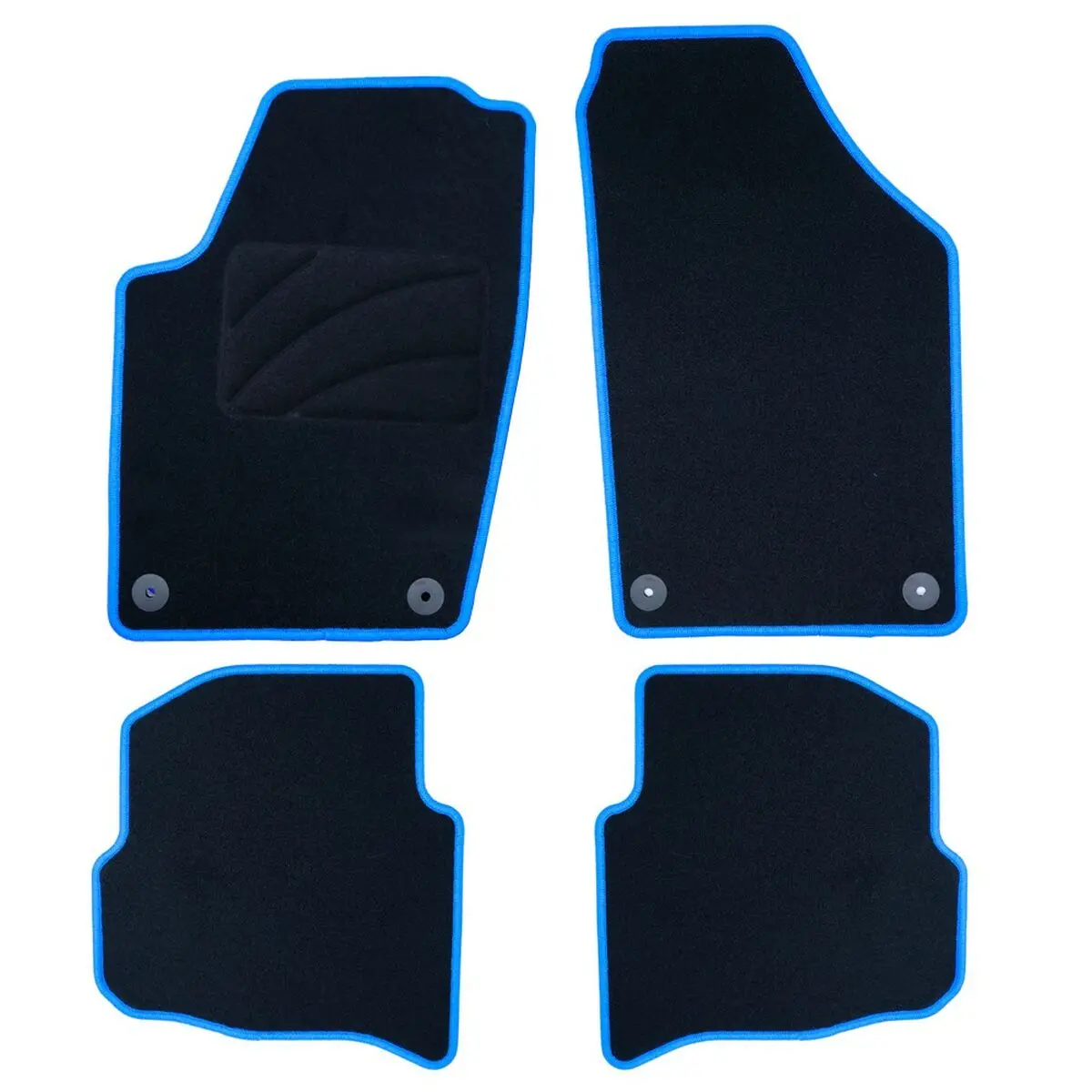 Conjunto De Tapetes De Carro Occ Motorsport Occvw0034bl Azul 5 Peças 1