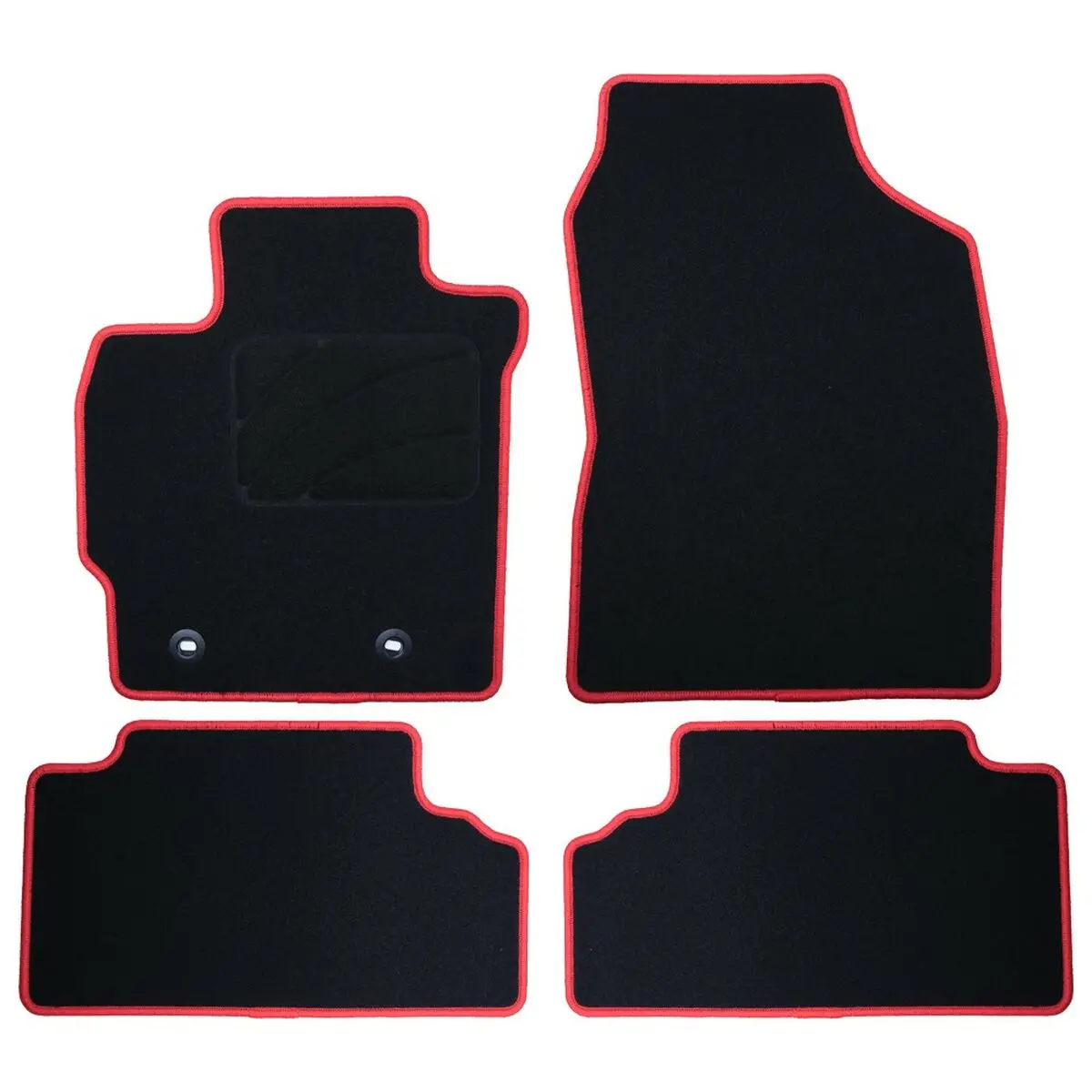 Conjunto De Tapetes De Carro Occ Motorsport Occty0001rd Preto Toyota Auris (2007-2013) 5 Peças 1