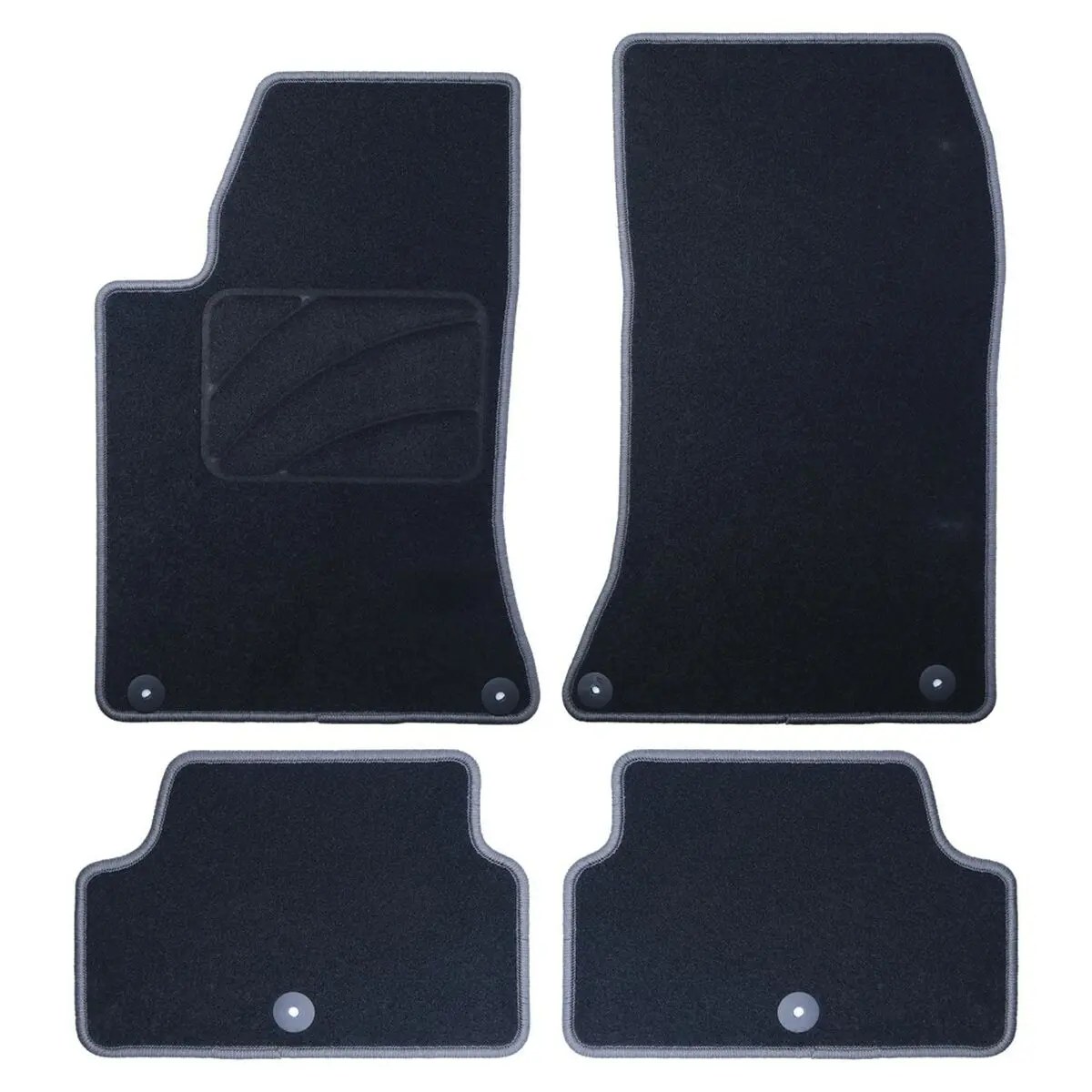 Conjunto De Tapetes De Carro Occ Motorsport Occif0003gd Cinzento Escuro Infinity Q30 5 Peças 1