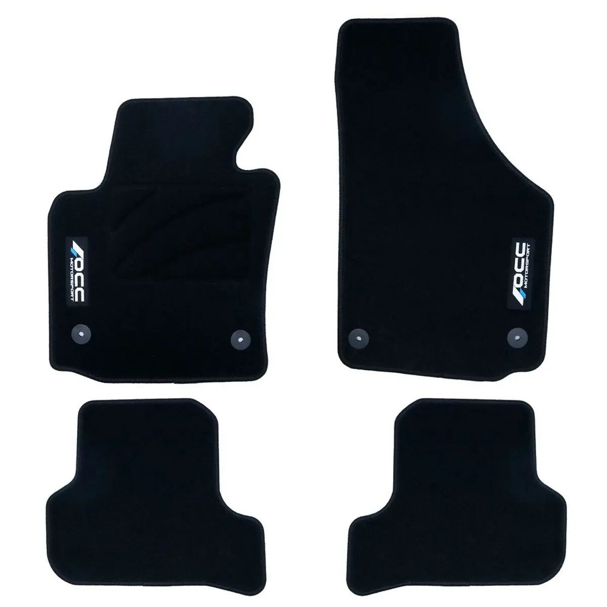 Conjunto De Tapetes De Carro Occ Motorsport Occst0015log Seat Leon Mk2 5 Peças 1