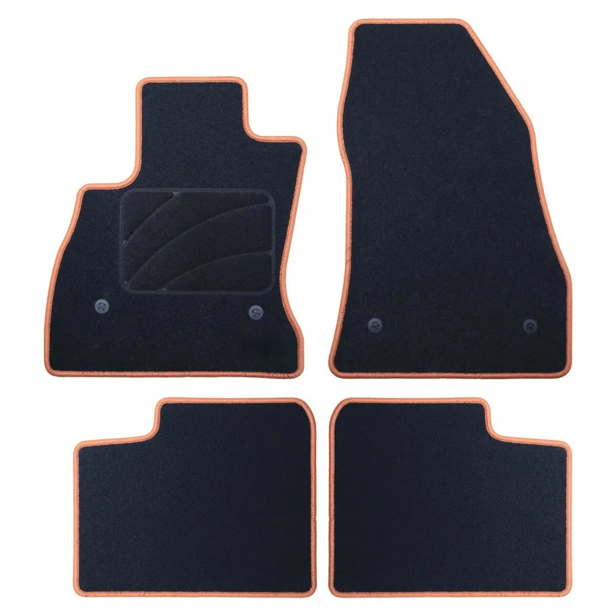 Conjunto De Tapetes De Carro Occ Motorsport Occft0004ye Fiat 500L 5 Peças 1