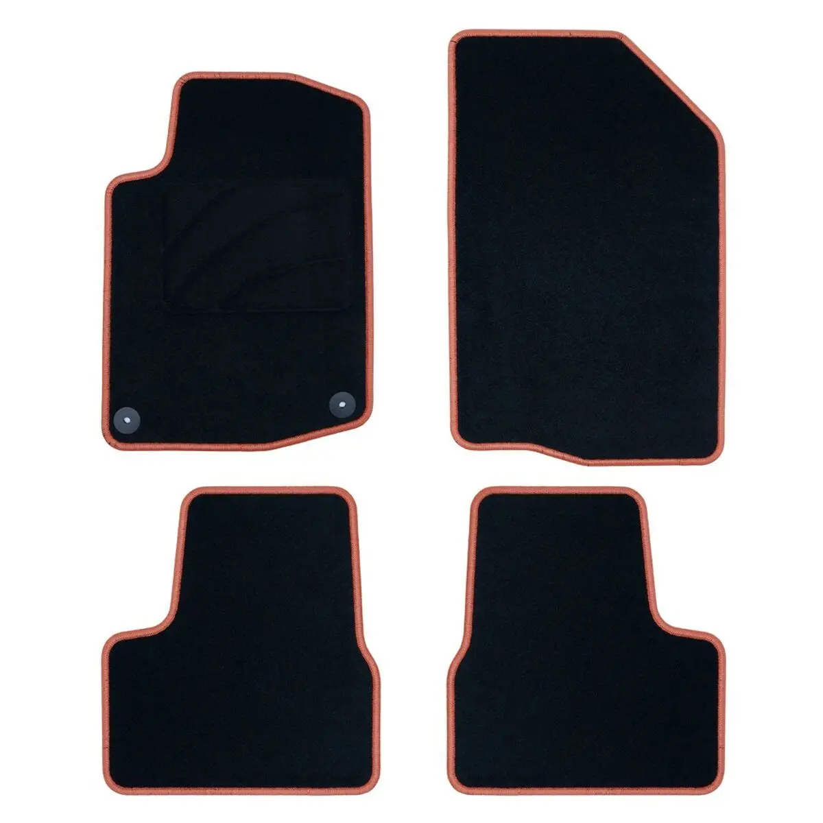 Tapetes De Automóvel Para Peugeot 208 (Laranja) 1