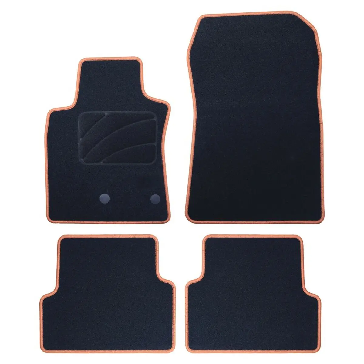 Conjunto De Tapetes De Carro Occ Motorsport Occrt0038ye Amarelo Renault Modus 5 Peças 1