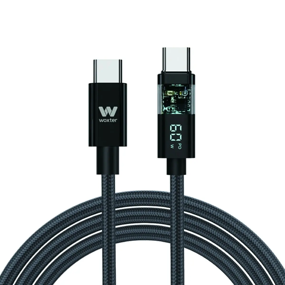 Cabo Usb-C Woxter Preto 2 M 1