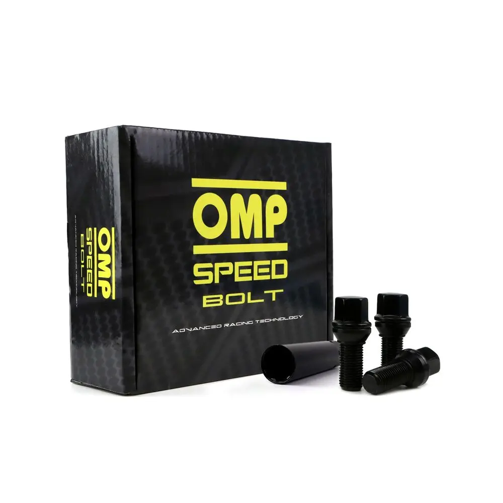 Set Porcas Omp 33 Mm Preto M12 X 1,50 1