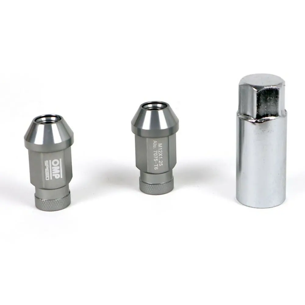 Set Porcas Omp 7075 Antracite 20 Uds M14 X 1,25 1