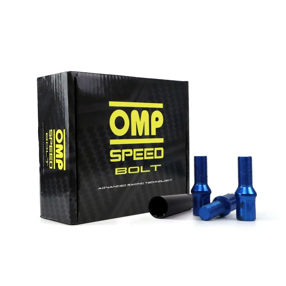 Set Porcas Omp 27 Mm Azul 20 Uds M12 X 1,25 1