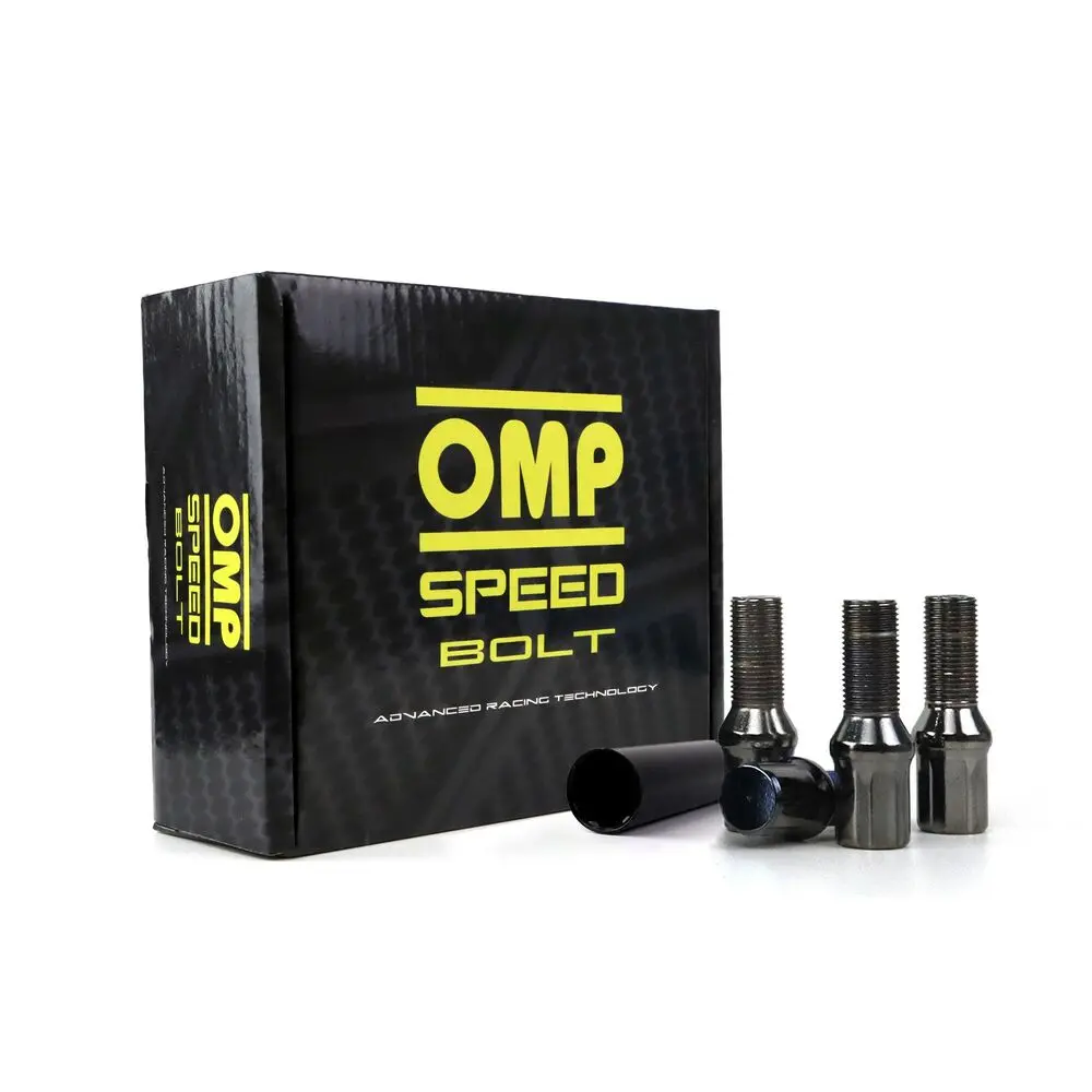 Set Porcas Omp 27 Mm Antracite 20 Uds M12 X 1,25 1
