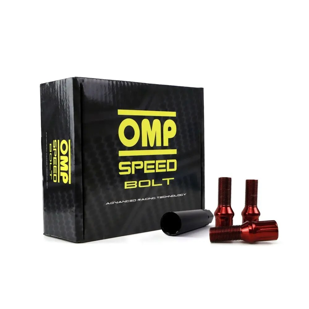 Set Porcas Omp 27 Mm Vermelho 20 Uds M14 X 1,25 1