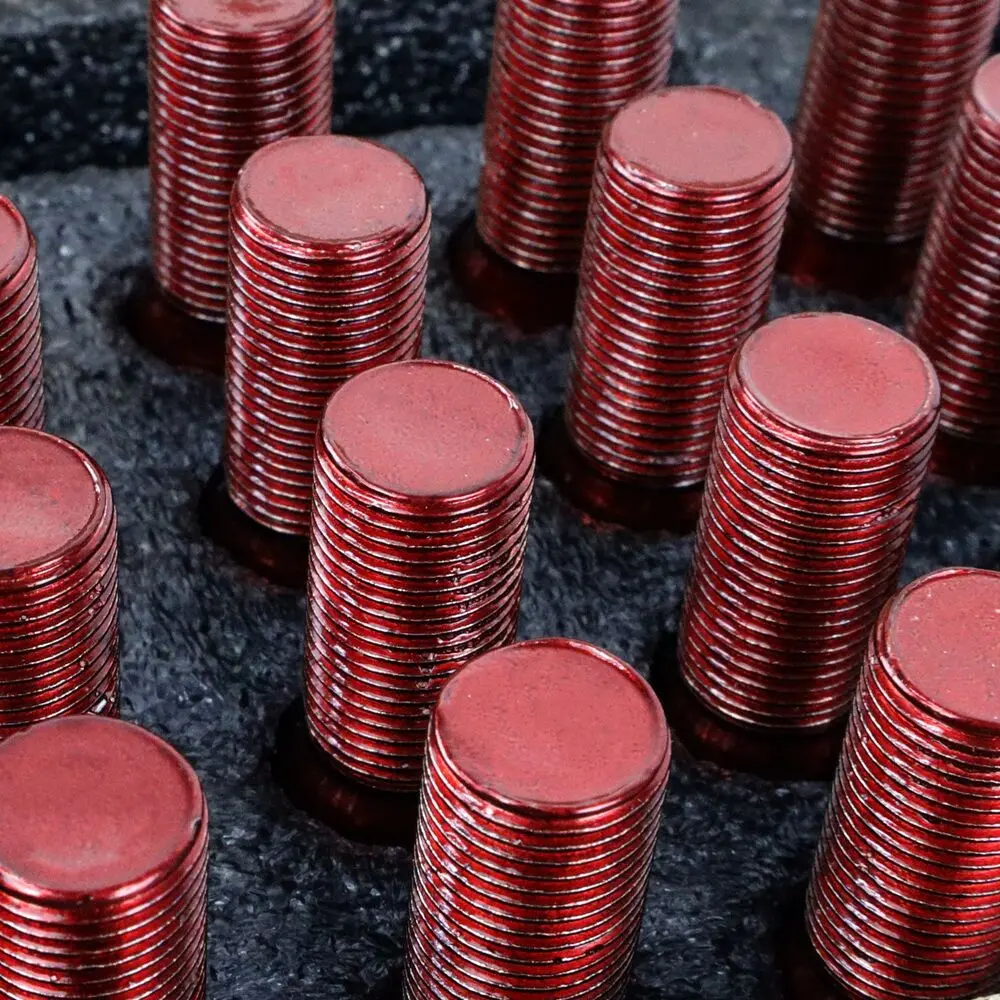Set Porcas Omp 27 Mm Vermelho 20 Uds M14 X 1,25 2