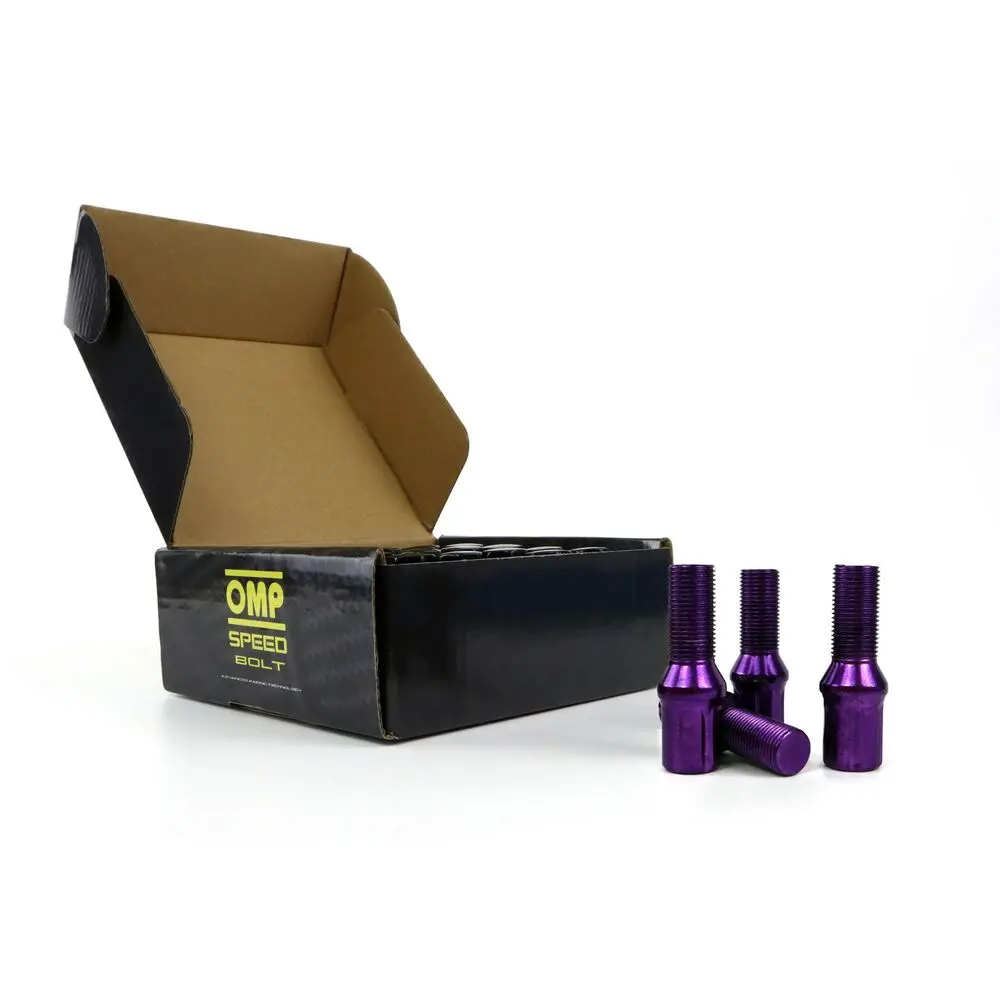 Set Porcas Omp 27 Mm Violeta 20 Uds M14 X 1,25 2