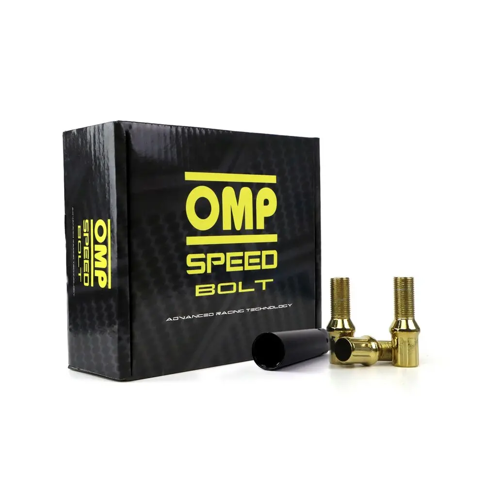 Set Porcas Omp 27 Mm Amarelo 20 Uds M14 X 1,25 1