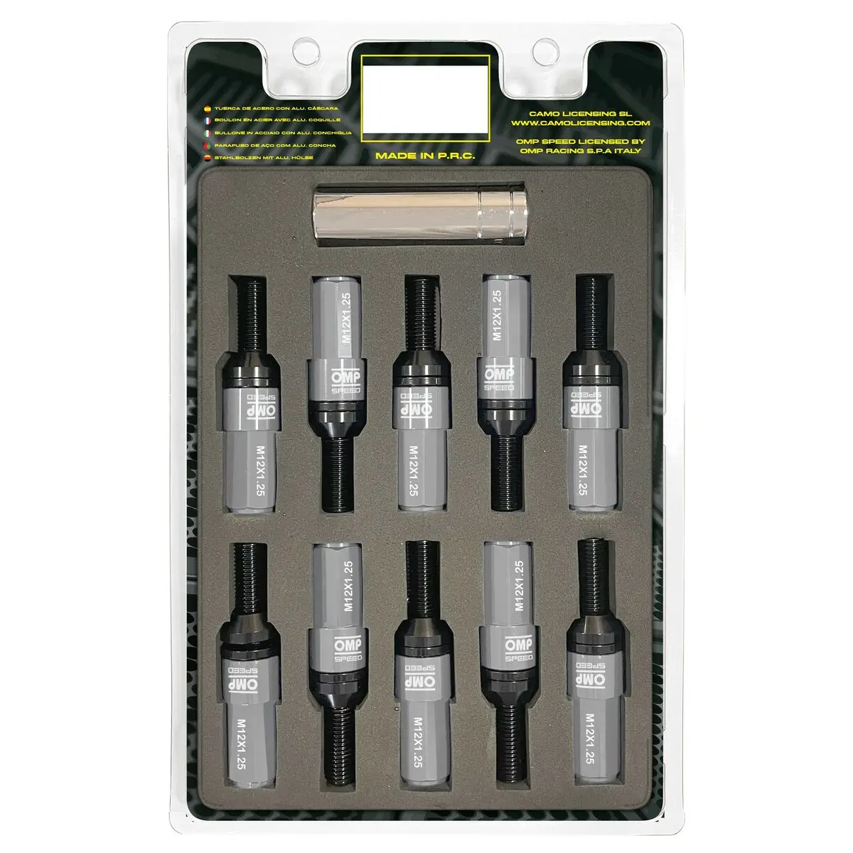 Kit De Parafusos Omp Omps09971204 28 Mm Cinzento M12 X 1,25 1
