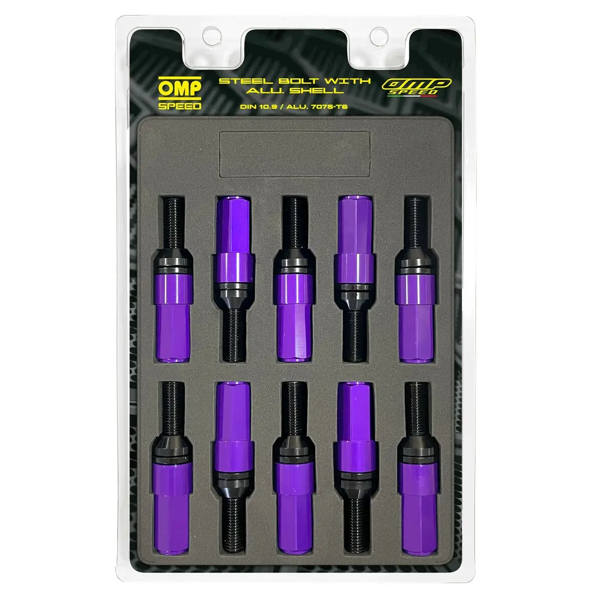 Kit De Parafusos Omp Omps09971211 28 Mm Roxo M12 X 1,25 1