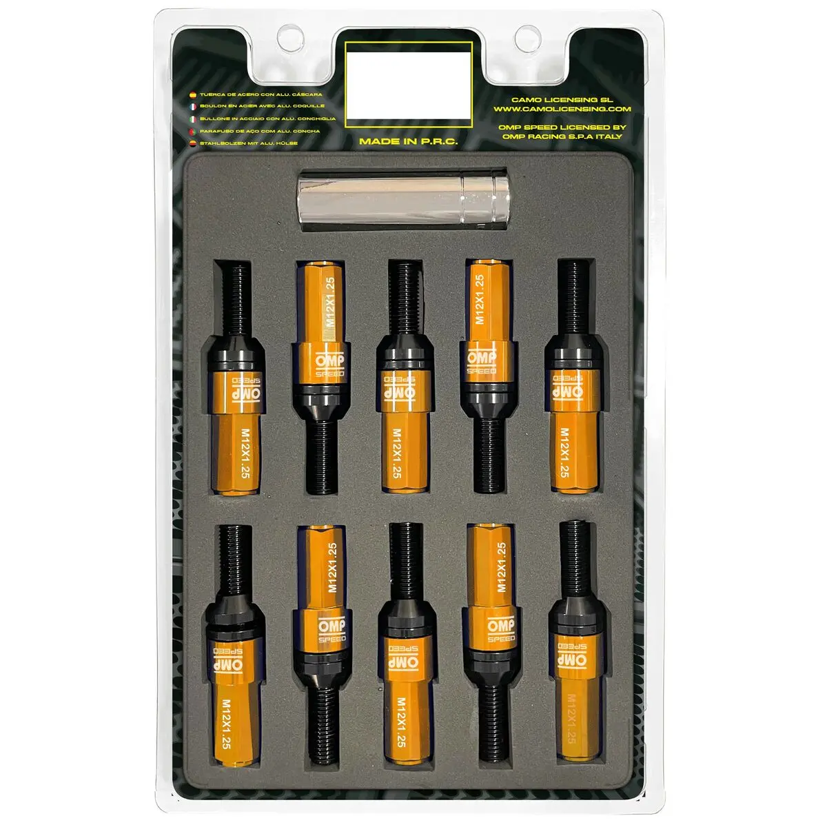Kit De Parafusos Omp Omps09971210 28 Mm Laranja M12 X 1,25 1
