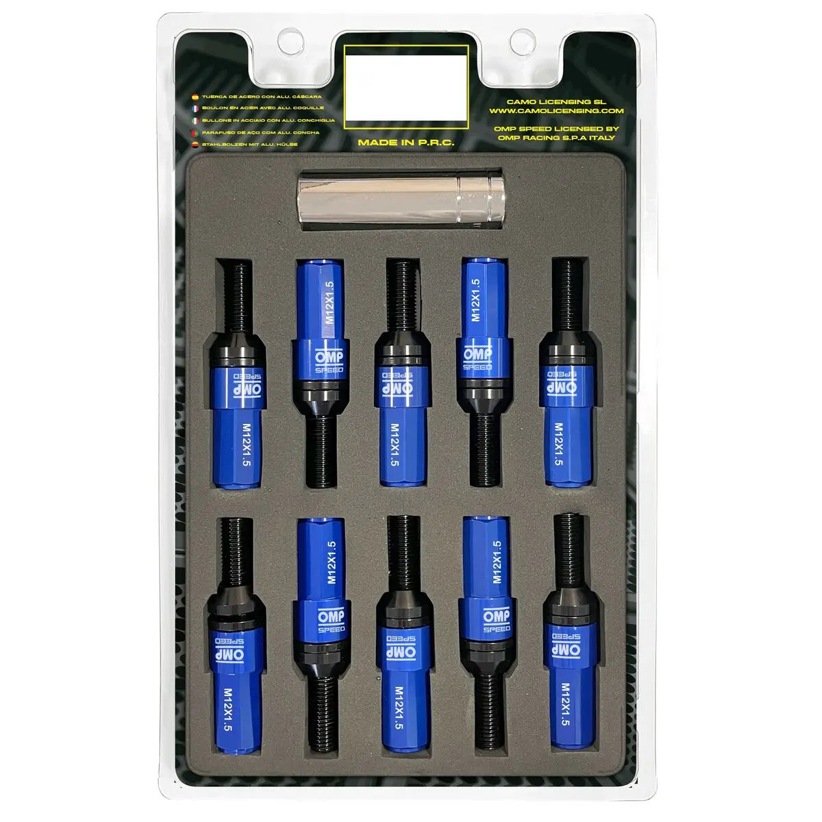 Kit De Parafusos Omp Omps09981207 28 Mm Azul M12 X 1,50 1