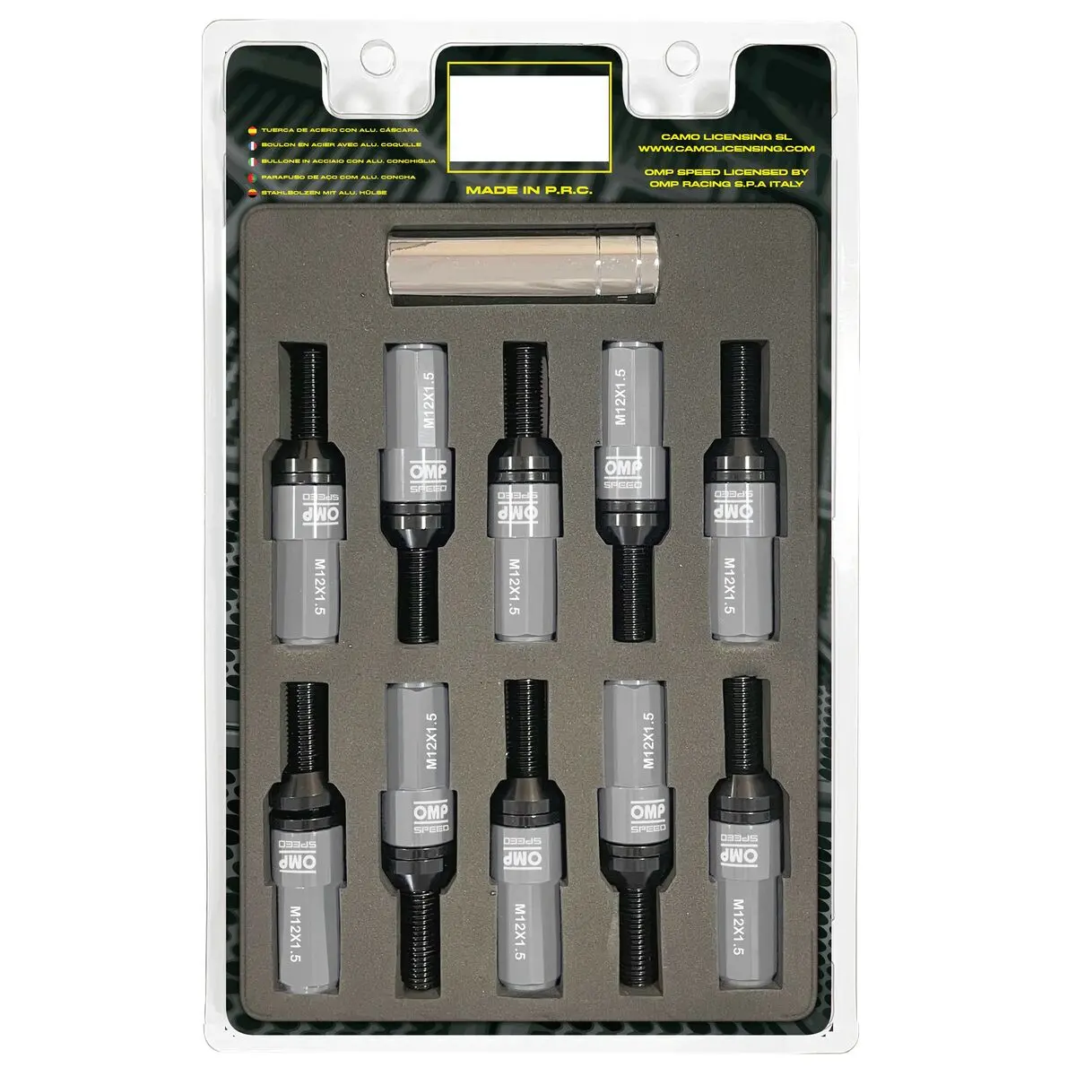 Kit De Parafusos Omp Omps09981204 28 Mm Cinzento M12 X 1,50 1