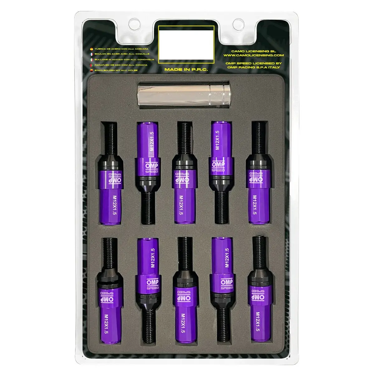 Kit De Parafusos Omp Omps09981211 28 Mm Roxo M12 X 1,50 1