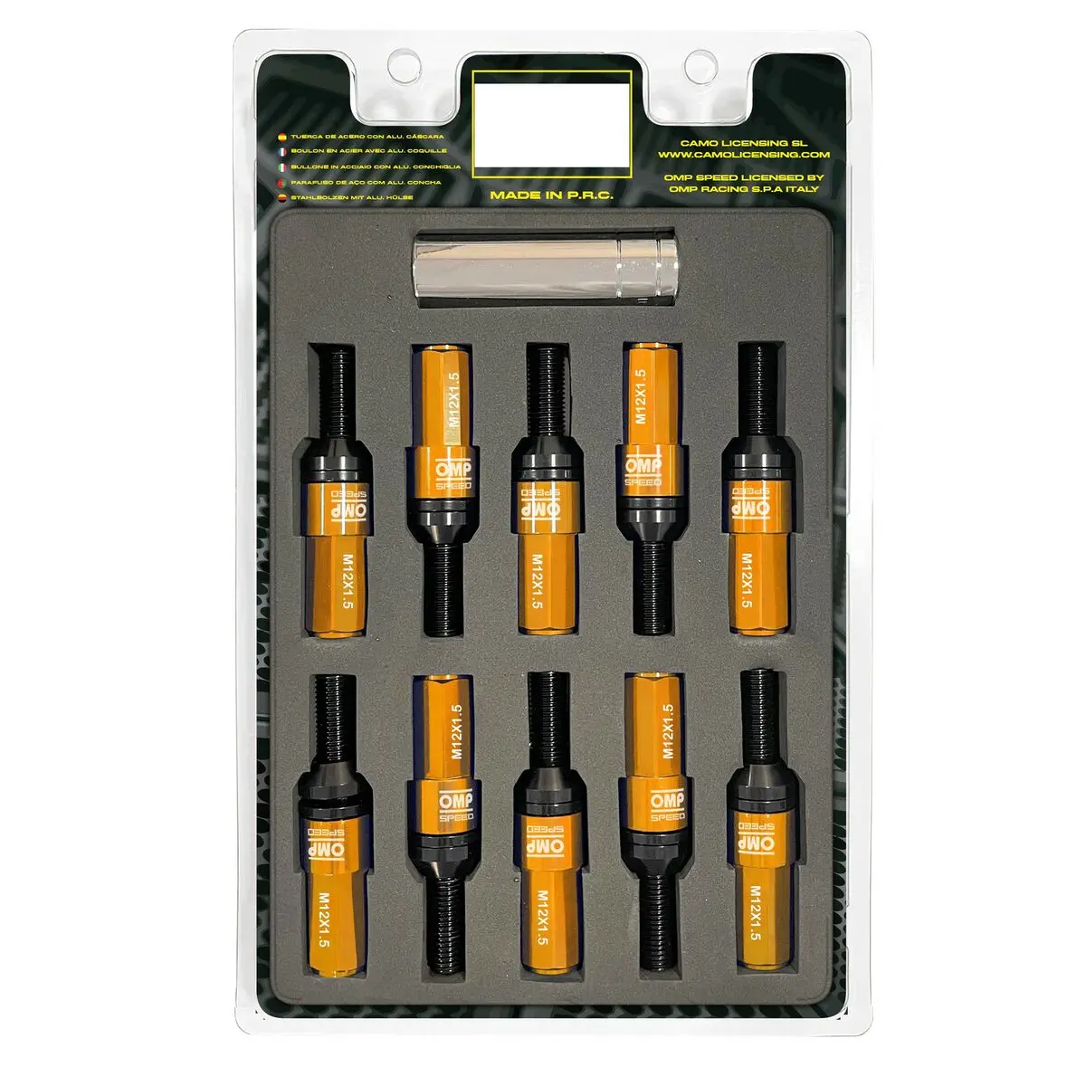 Kit De Parafusos Omp Omps09981210 28 Mm Laranja M12 X 1,50 1