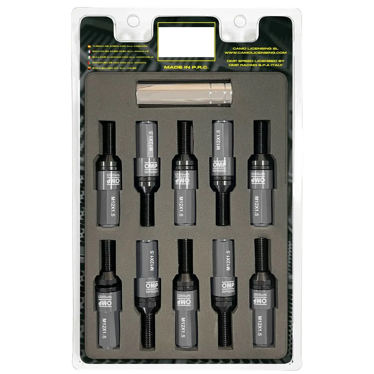 Kit De Parafusos Omp Omps09981202 28 Mm Prata M12 X 1,50 1