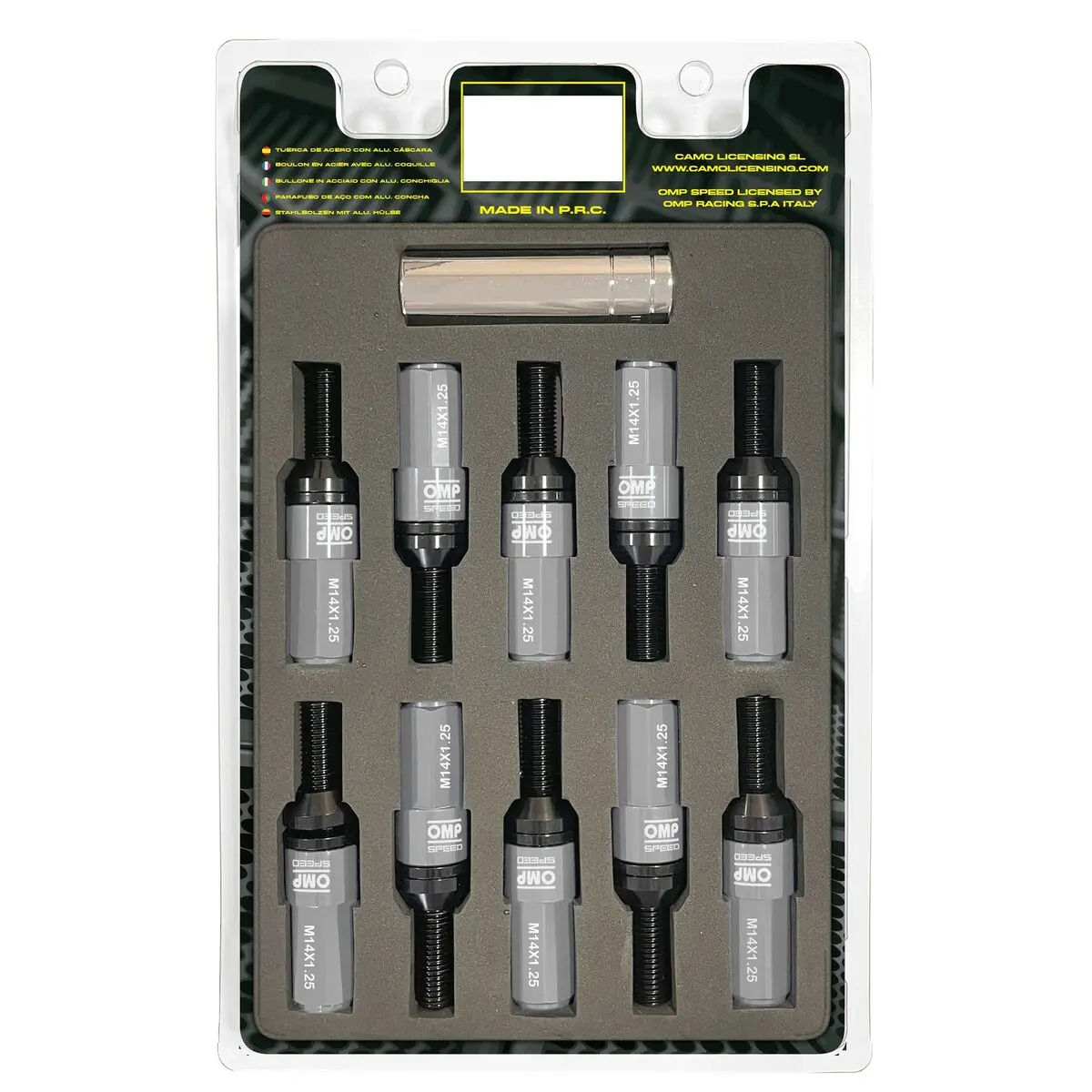 Kit De Parafusos Omp Omps09971404 28 Mm Cinzento M14 X 1,25 1
