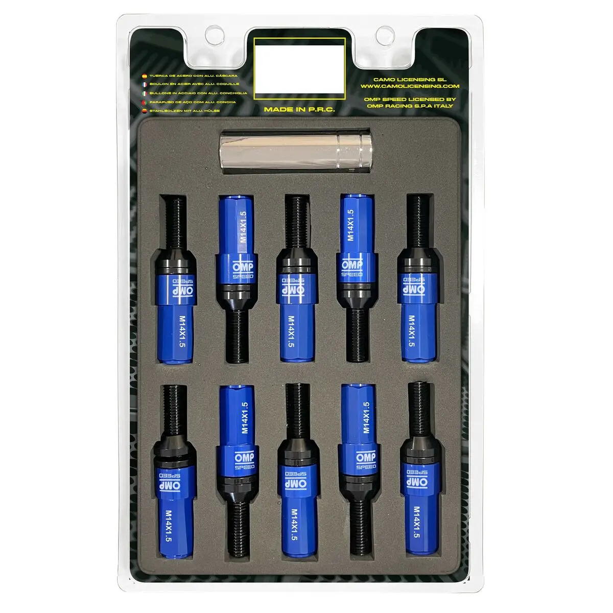 Kit De Parafusos Omp Omps09981407 28 Mm Azul M14 X 1,50 1