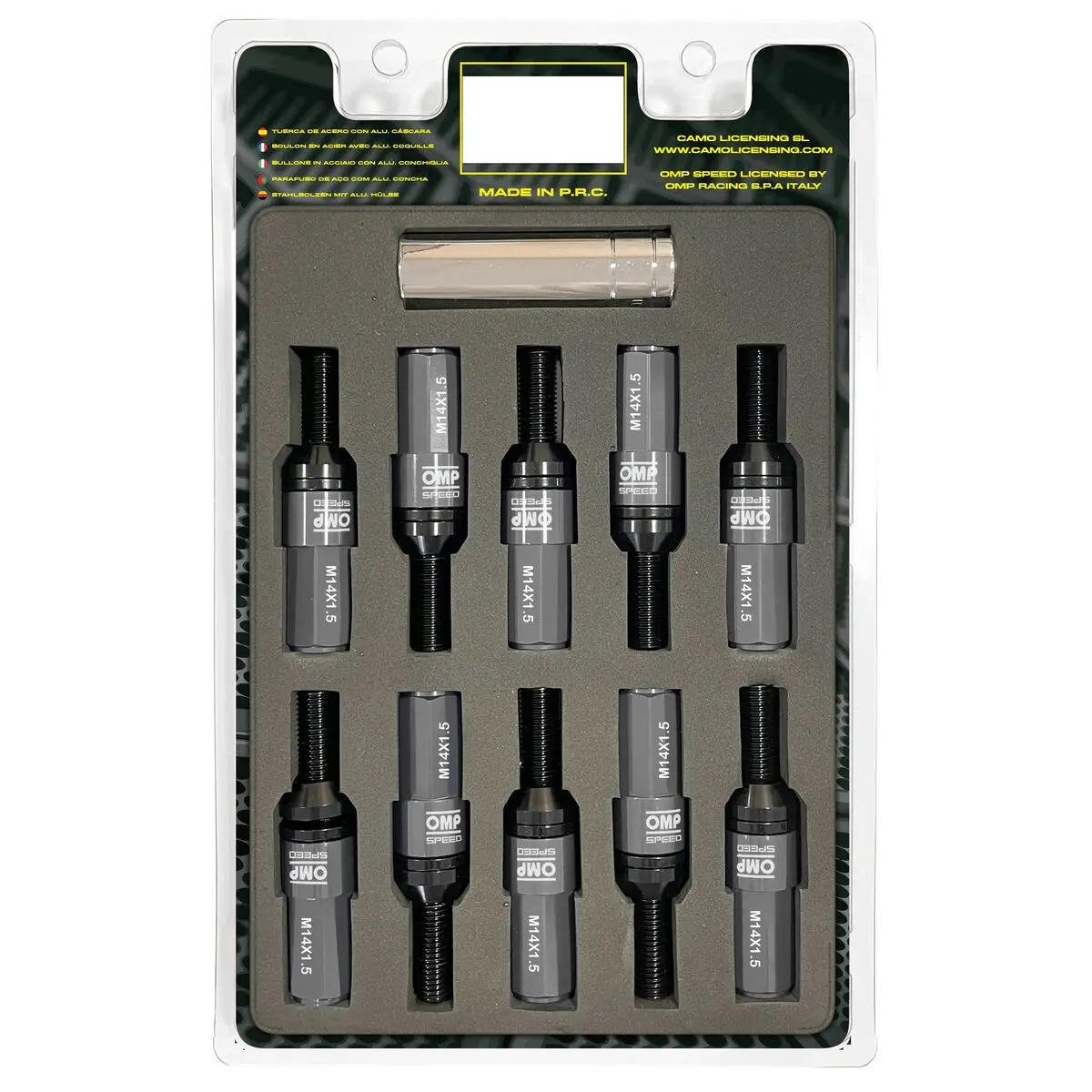 Kit De Parafusos Omp Omps09981402 28 Mm Prata M14 X 1,50 1