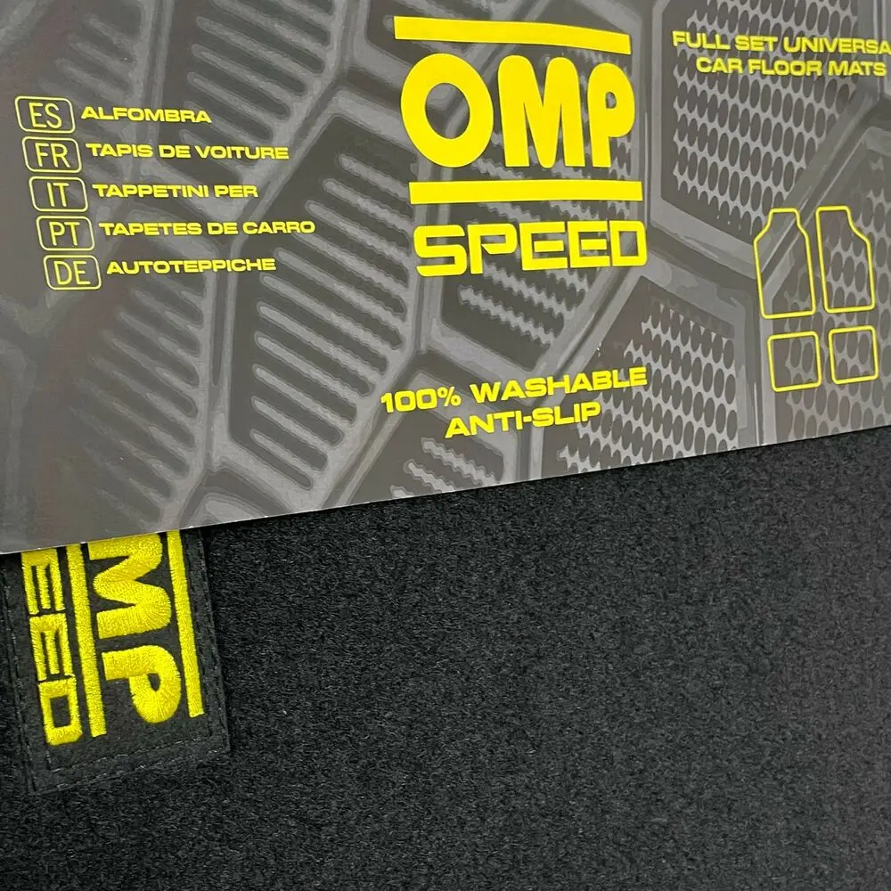 Tapetes Para Automóvel Omp Speed Universal Amarelo 2