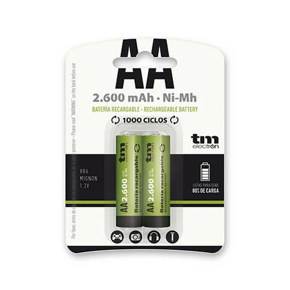 Pilhas Recarregáveis Tm Electron Ni-Mh R6 1